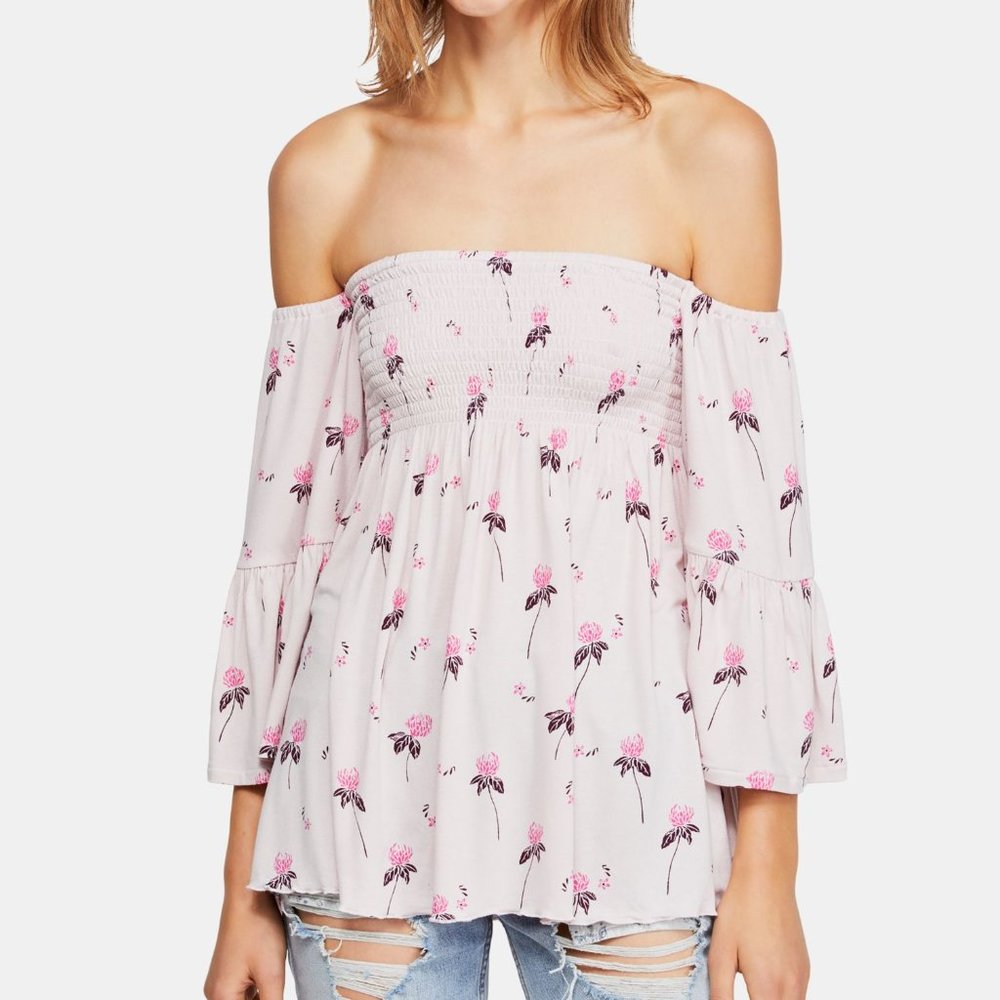 Free People Lana Boho Tunic Top Shirt Sz Small NWT